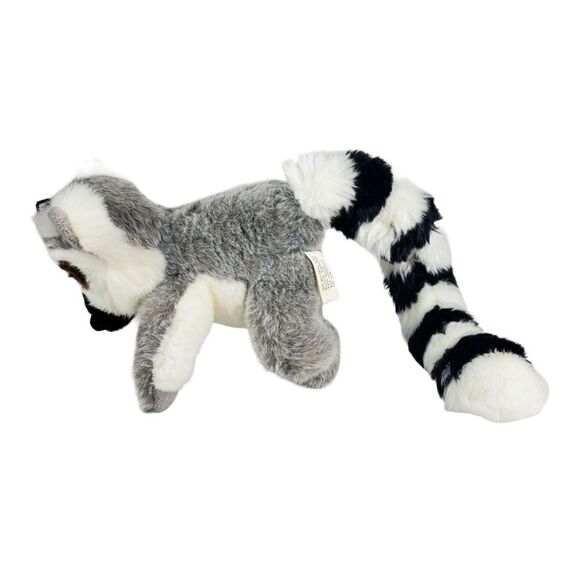 Vo-Toys Ring Tailed Lemur Plush Long Tail Gray Stuffed Animal Toy Lovey Squeaks - Picture 4 of 9